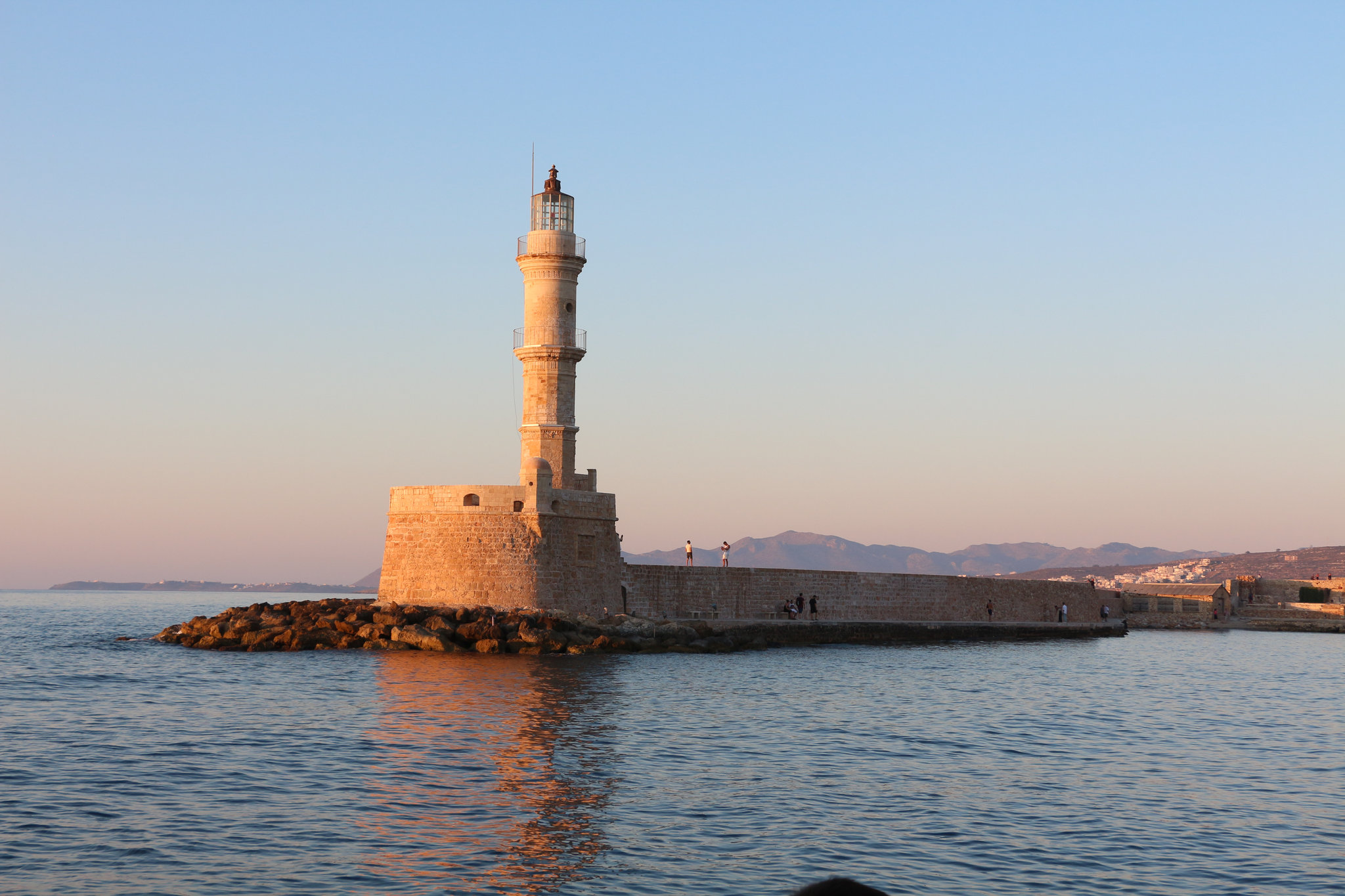 Lighthouse in Chania by Sunset