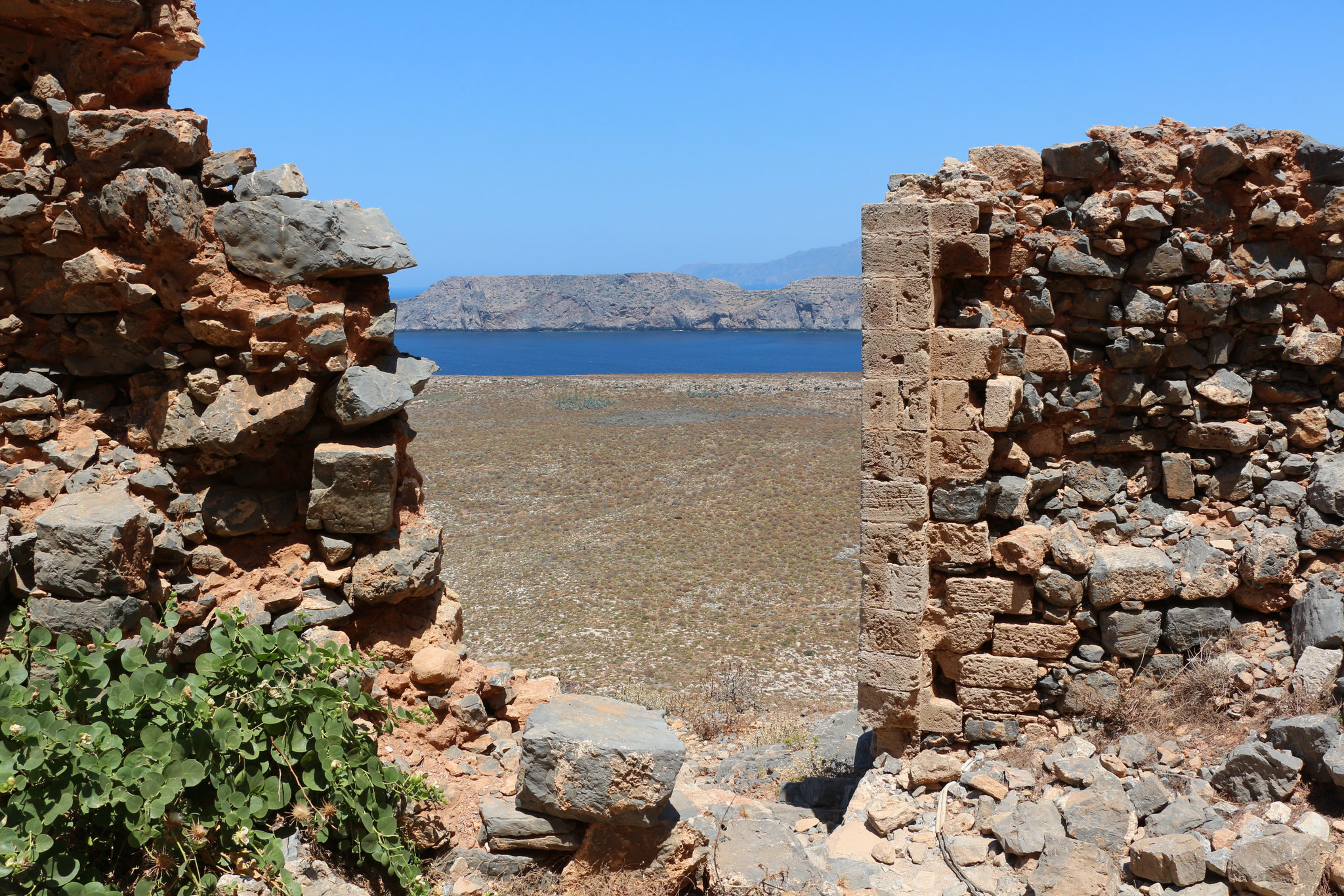 ruins on Gramvousa