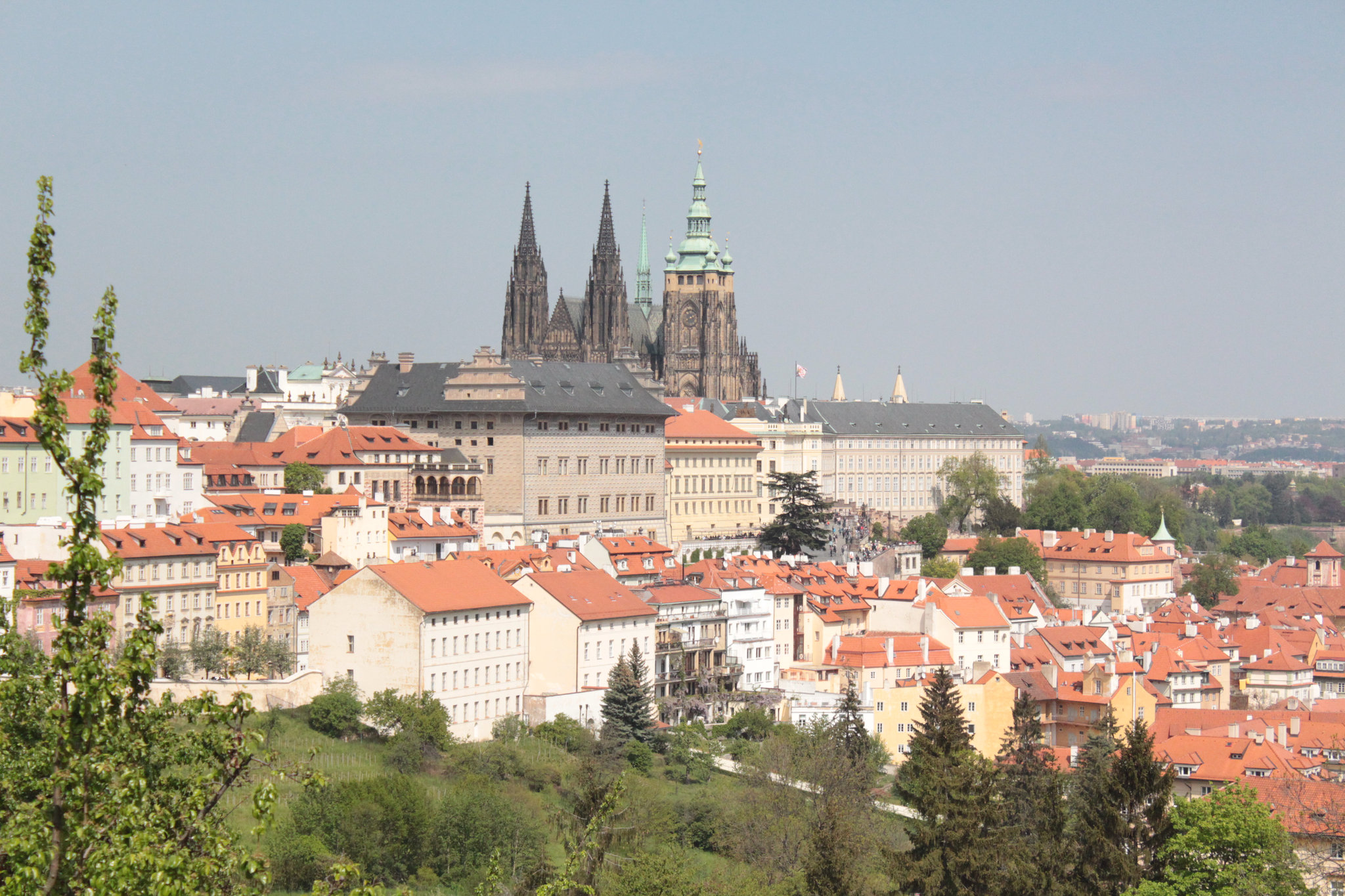 Views of Prague Castle from Petřín