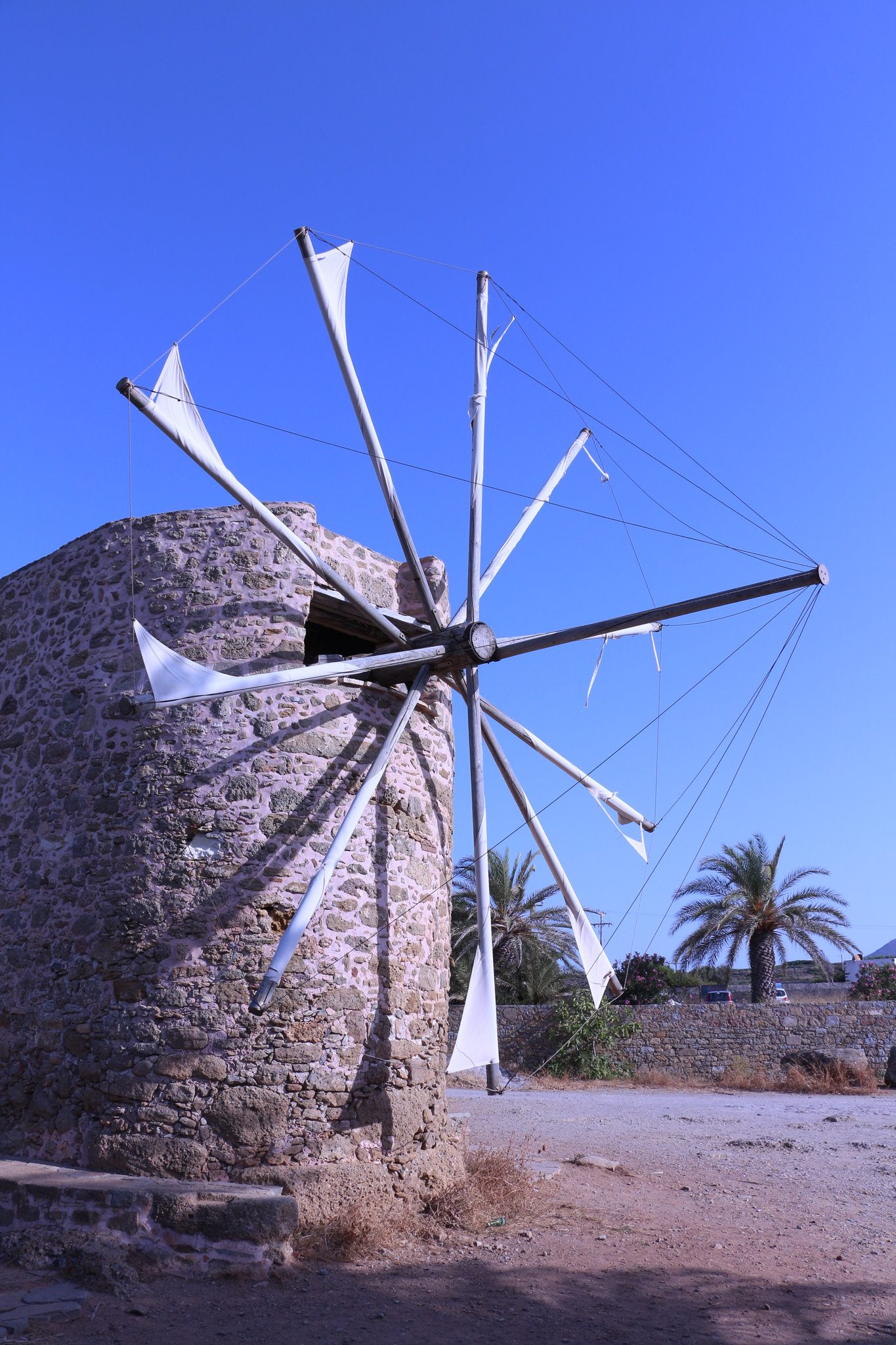 windmill at Toplou monastery