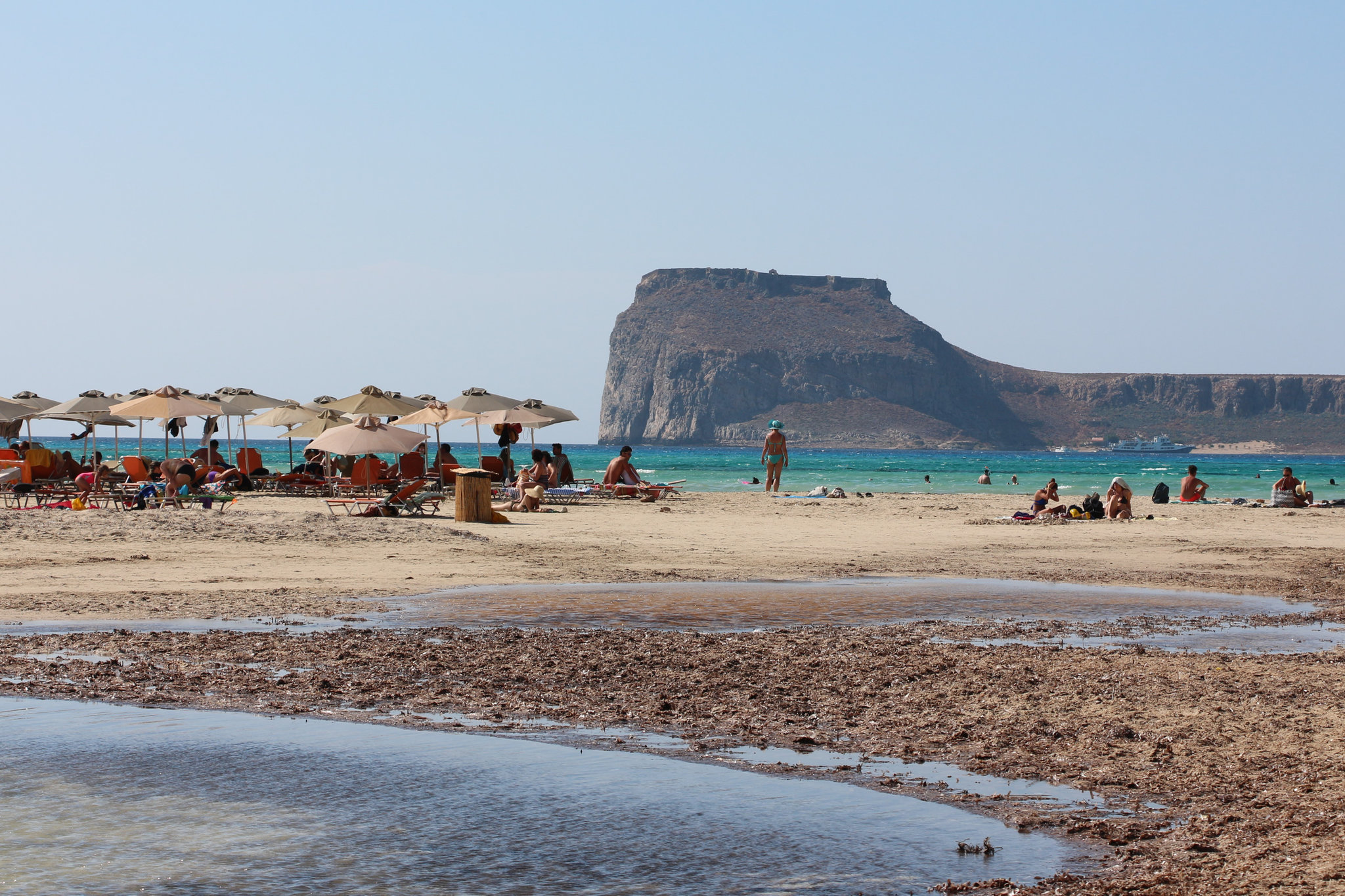 Gramvousa seen from Balos Lagoon