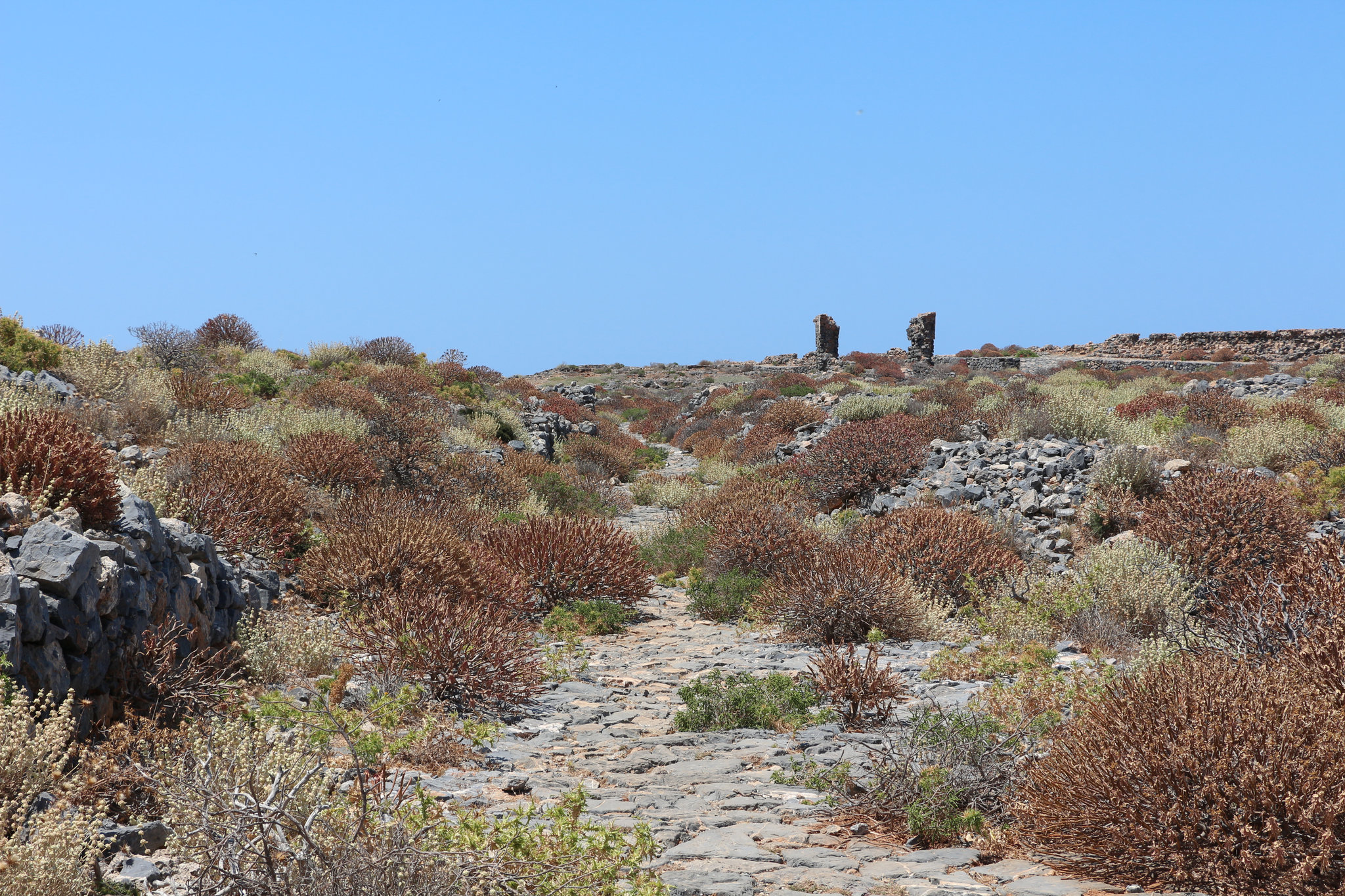 Greek Island of Gramvousa - on top