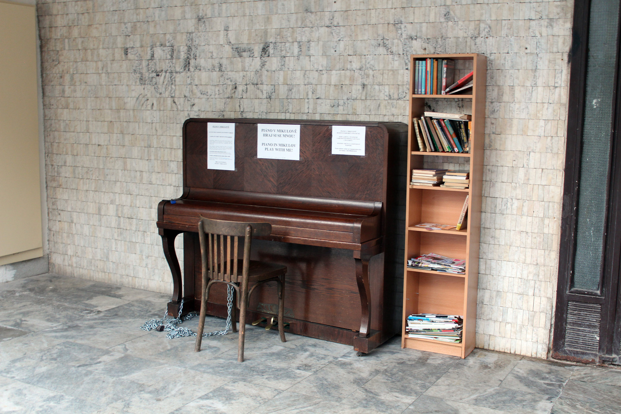 piano di strada a Mikulov