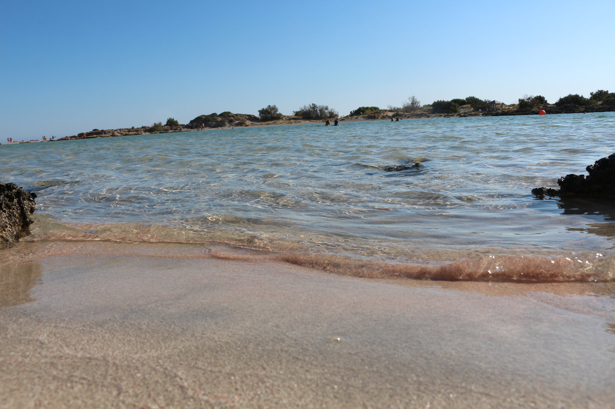 Pink sand at Elafonisi