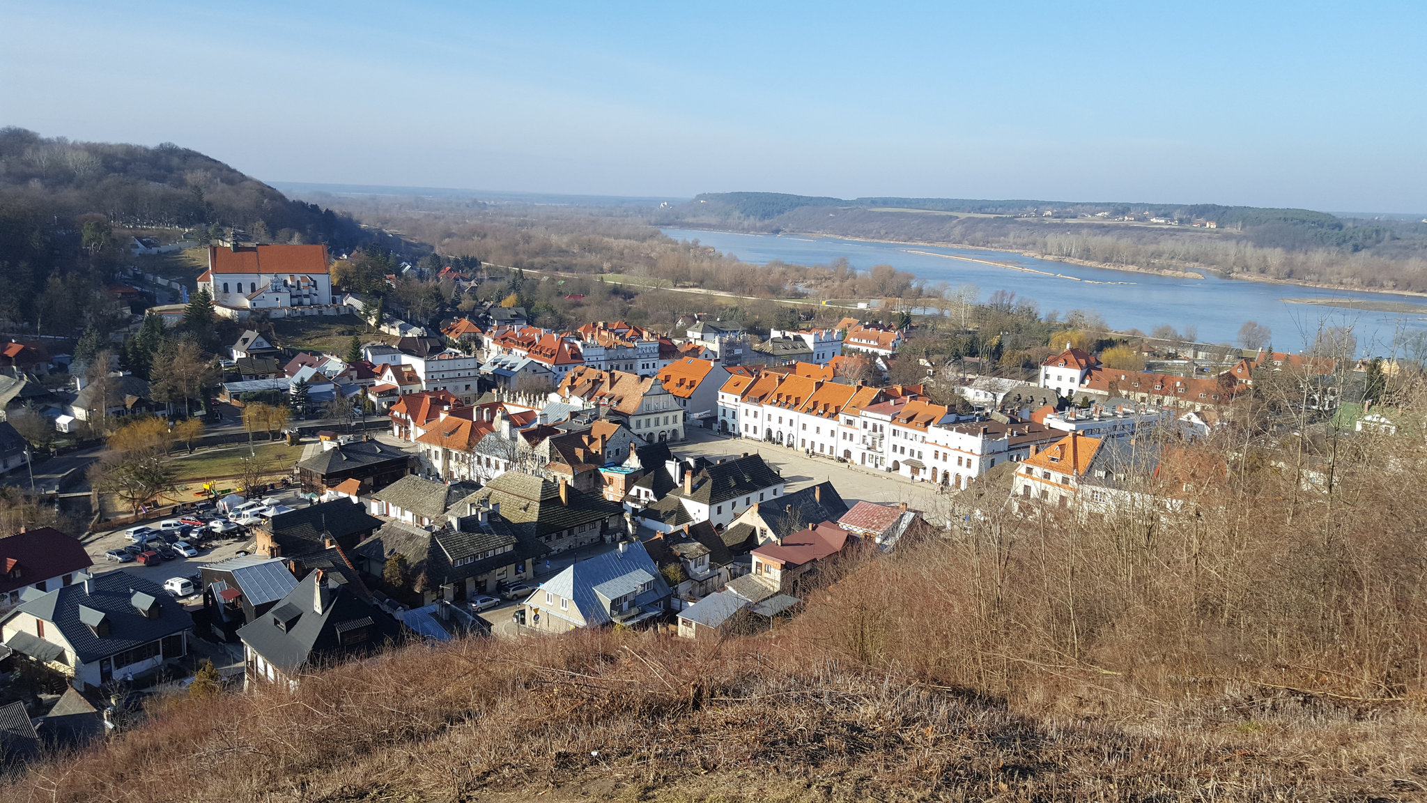 Vaizdas į Vyslos upę Kazimierz Dolny.