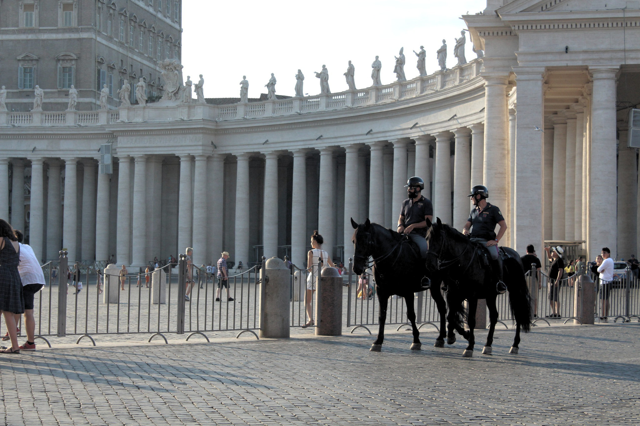 Mounted police in Vatican City